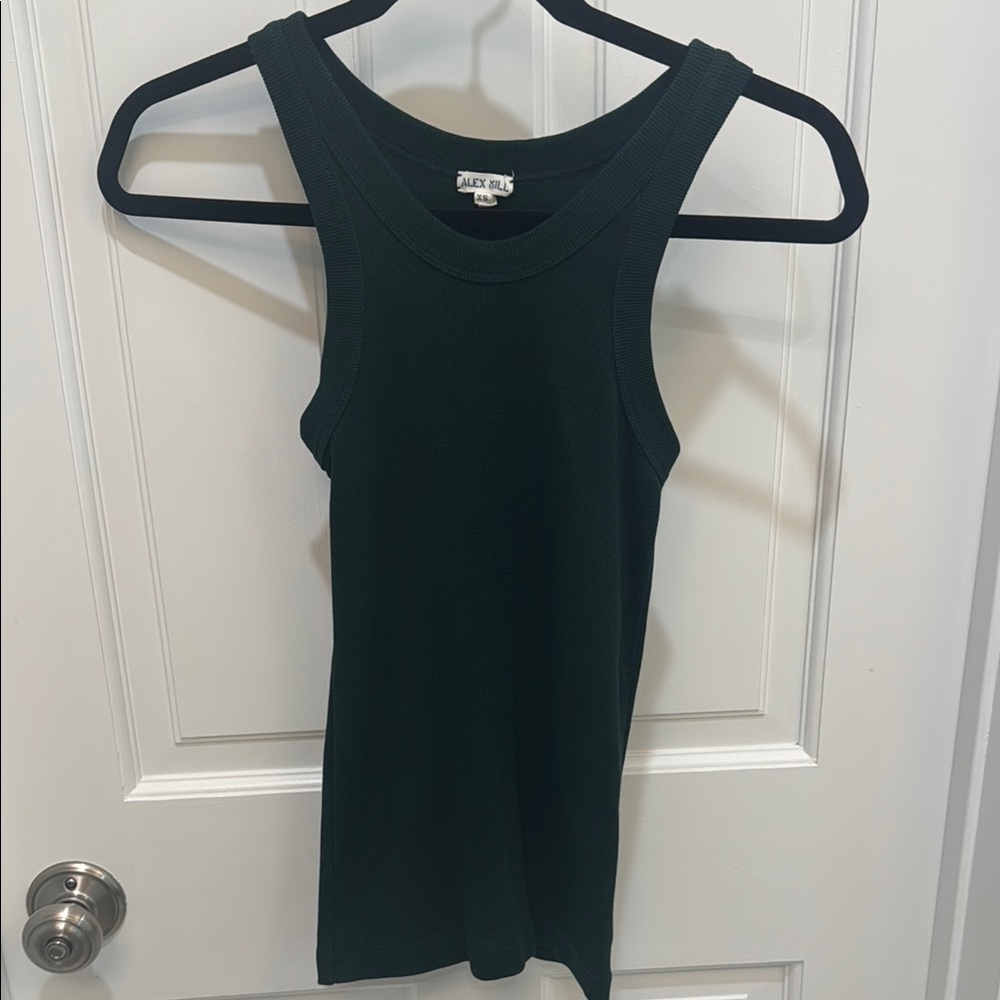 Alex Mill Everyday Ribbed Tank Green